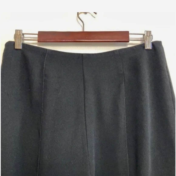 Anthropologie Dress PantsBlack Crepe Super Flare Trousers - Picture 4 of 7